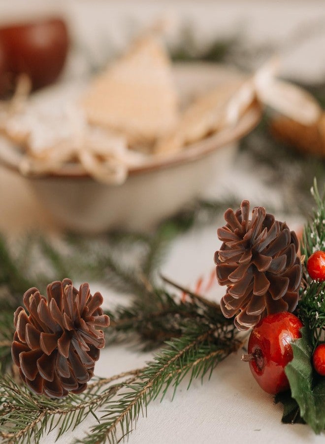 MERRYHAPY 30PCS Plastic Pine Cones 6CM Christmas Natural Mini Pine Cones for Christmas Tree Wreaths and Fall Crafts - Image 5